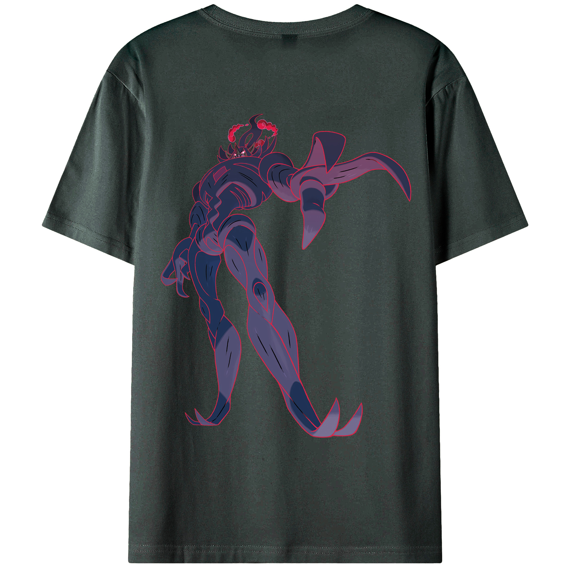 （画像用） ポケットモンスター Pokémon 綿100％ メンズ半袖Tシャツ（バックプリント） 通気性
